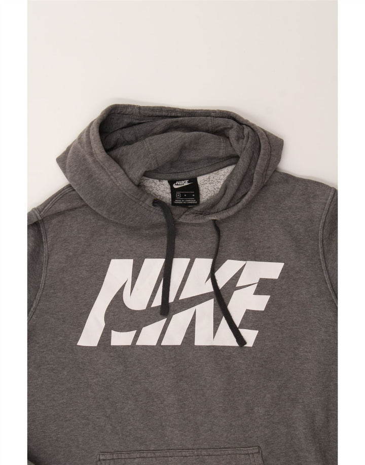NIKE Mens Graphic Hoodie Jumper Medium Grey Cotton Vintage Nike and Second-Hand Nike from Messina Hembry 