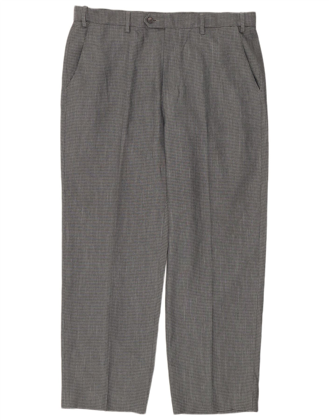 Pantaloni da abito dritti da uomo Marks & Spencer vestibilità regolare W36 L29 Grigi
