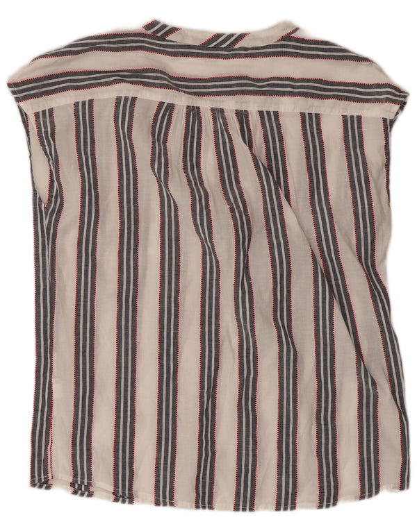 Bluză fără mâneci pentru femei Tommy Hilfiger UK 14 Medium White Striped