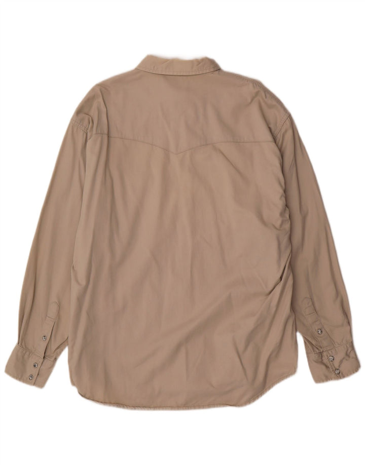 Lee Mens Shirt XL Beige Cotton
