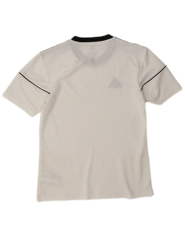 T-shirt Adidas Climalite da uomo Top XS poliestere color block bianco