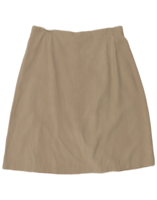 Blunauta Jupe trapèze pour femme IT 40 Small W28 Beige Soie