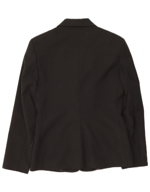 Benetton Blazer De 3 Botones IT 42 Medium Negro Poliéster