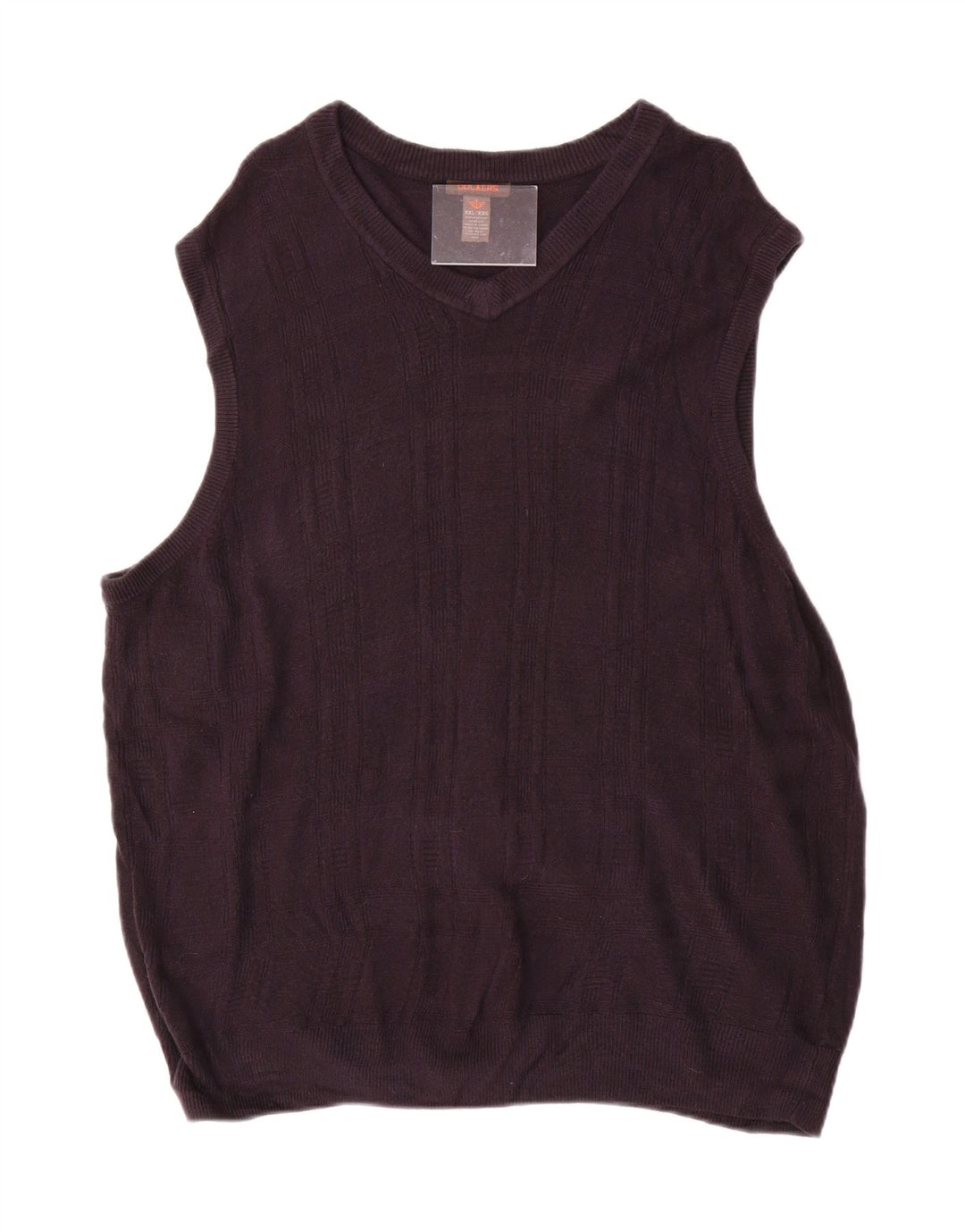 DOCKERS Mens Vest Tank Top 2XL Grey Acrylic