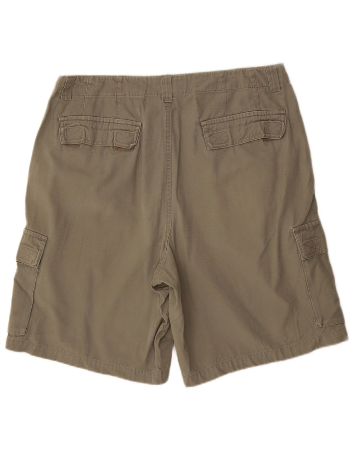 EDDIE BAUER Mens Cargo Shorts W36 Large  Khaki Cotton