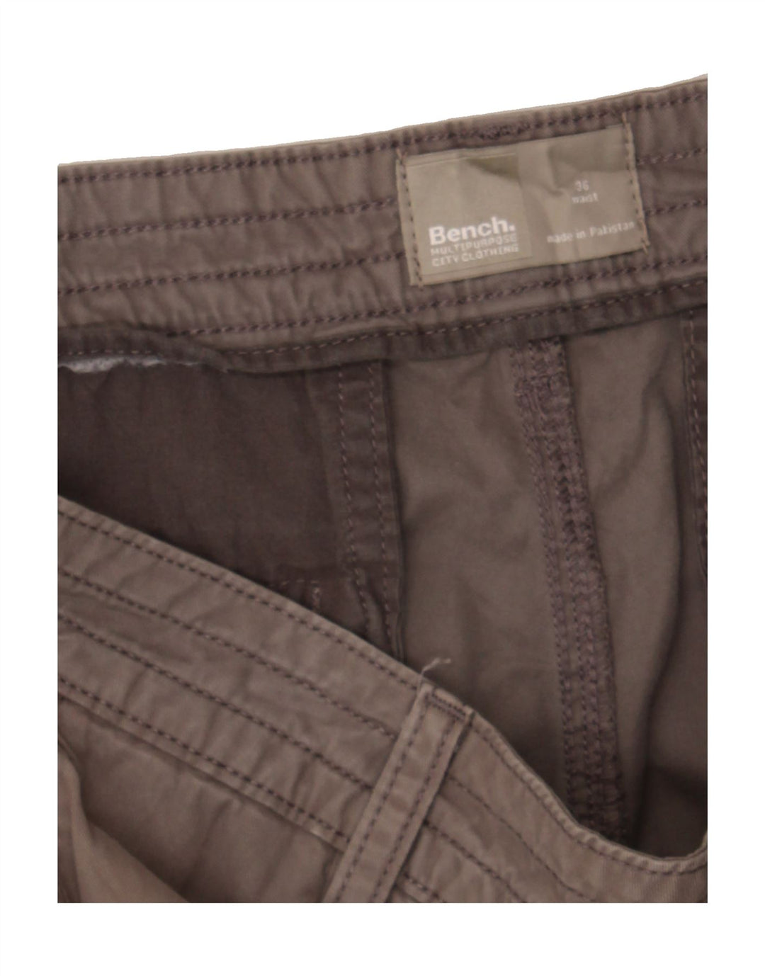 BENCH Mens Casual Shorts W36 Large Grey Cotton Vintage Bench and Second-Hand Bench from Messina Hembry 