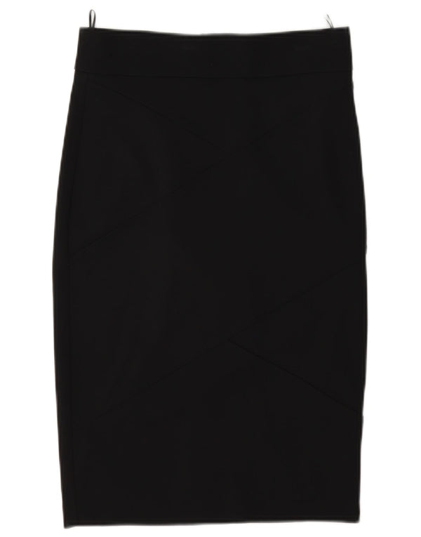 Pinko Falda Lápiz para Mujer UK 8 Small W27 Viscosa Negra