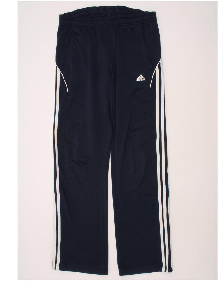 ADIDAS Boys Tracksuit Trousers 13-14 Years  Navy Blue Polyester Vintage Adidas and Second-Hand Adidas from Messina Hembry 