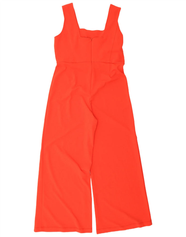 Warehouse Womens Sleeveless Jumpsuit UK 16 Large  Red Polyester