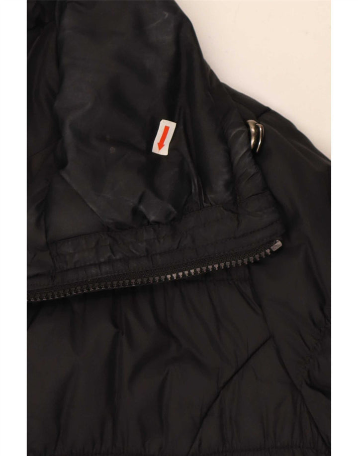 Marks & Spencer Womens Hooded Oversized Padded Coat UK 10 Small Black