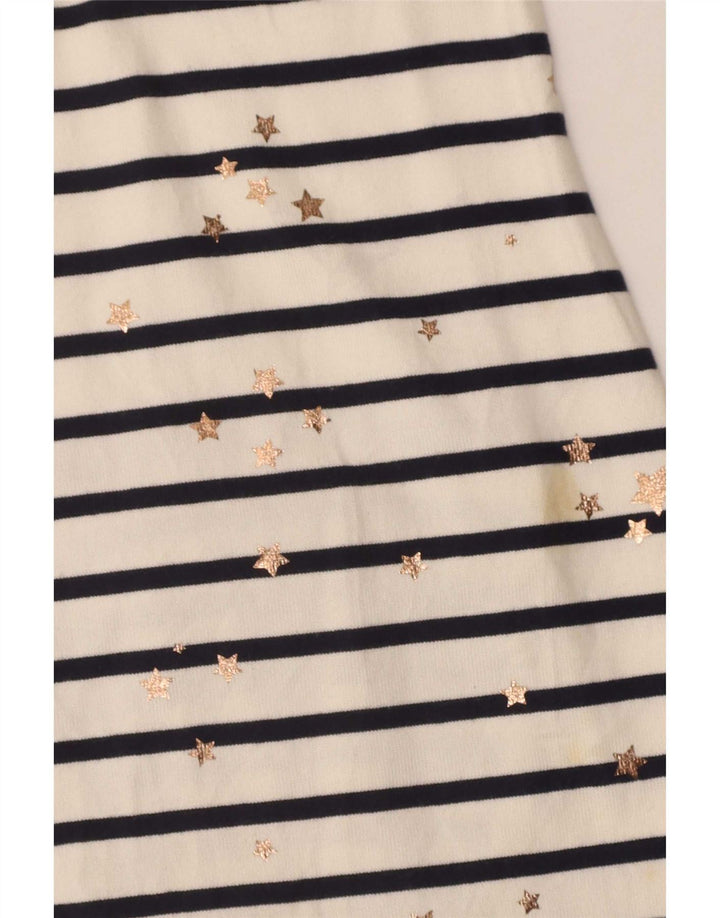 Joules Womens Abstract Pattern Sheath Dress UK 10 Small White Striped