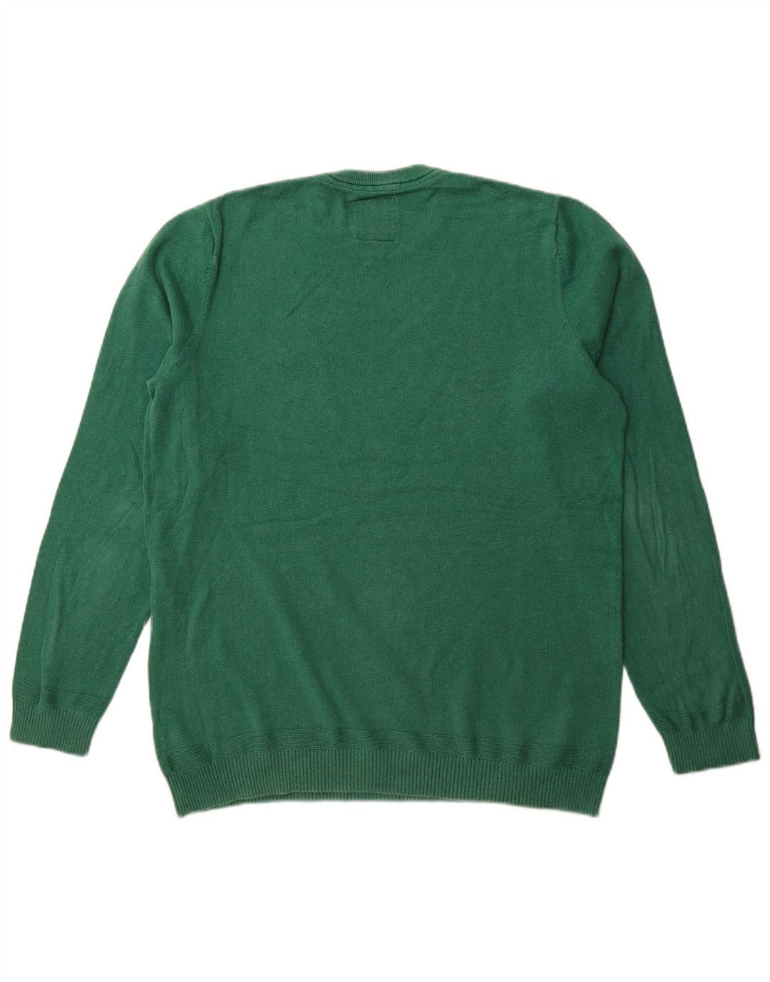 FAT FACE Mens Tall Crew Neck Jumper Sweater Medium Green Cotton