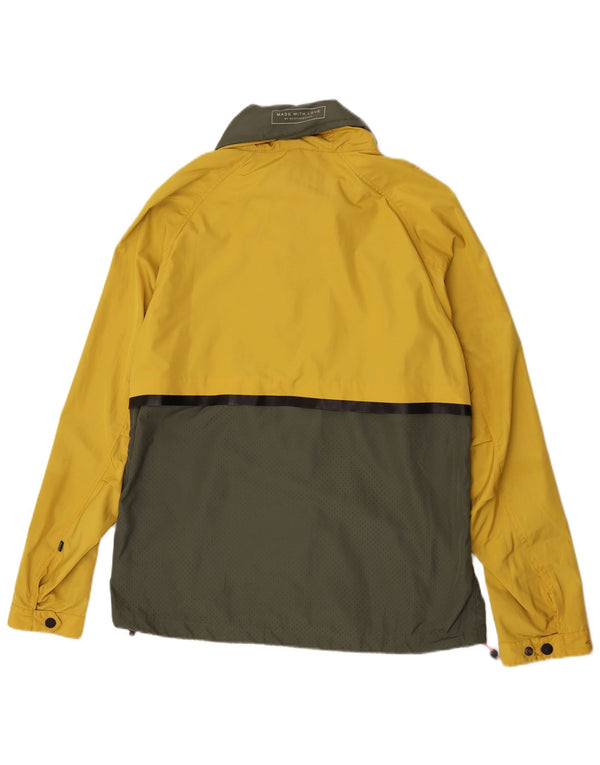 Scotch & Soda Damen-Regenjacke mit Kapuze, UK 42, XL, Gelb, Farbblock