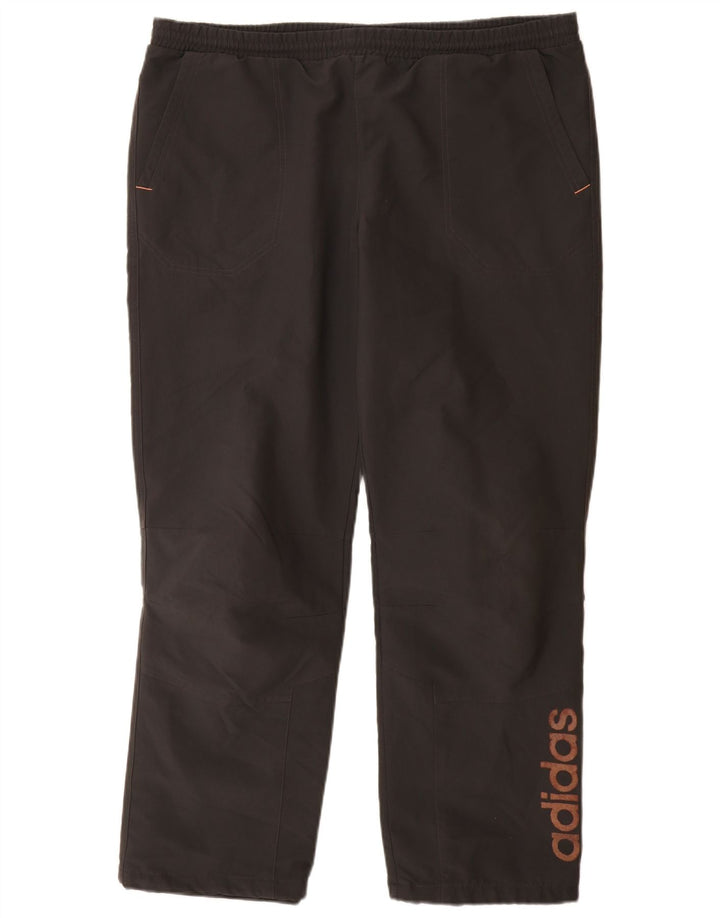 ADIDAS Mens Graphic Tracksuit Trousers Large Grey Polyester