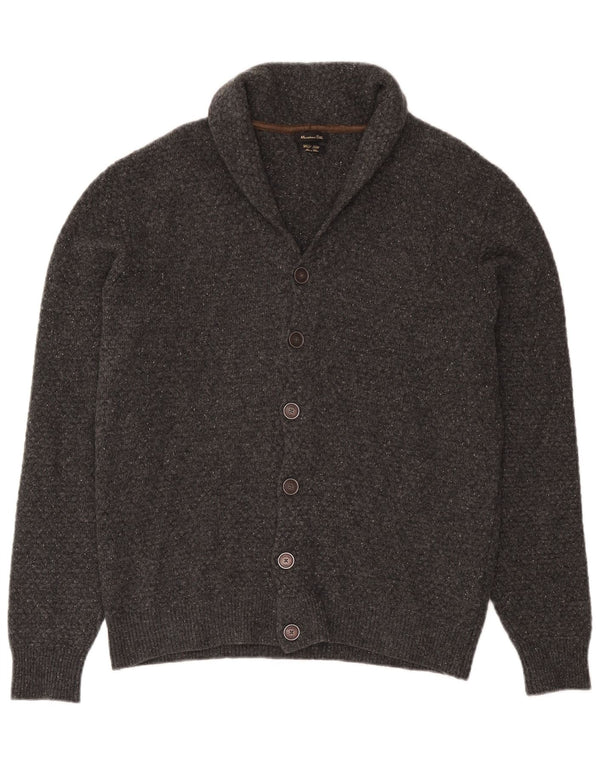 Massimo Dutti Cardigan Homme Pull Large Gris Laine