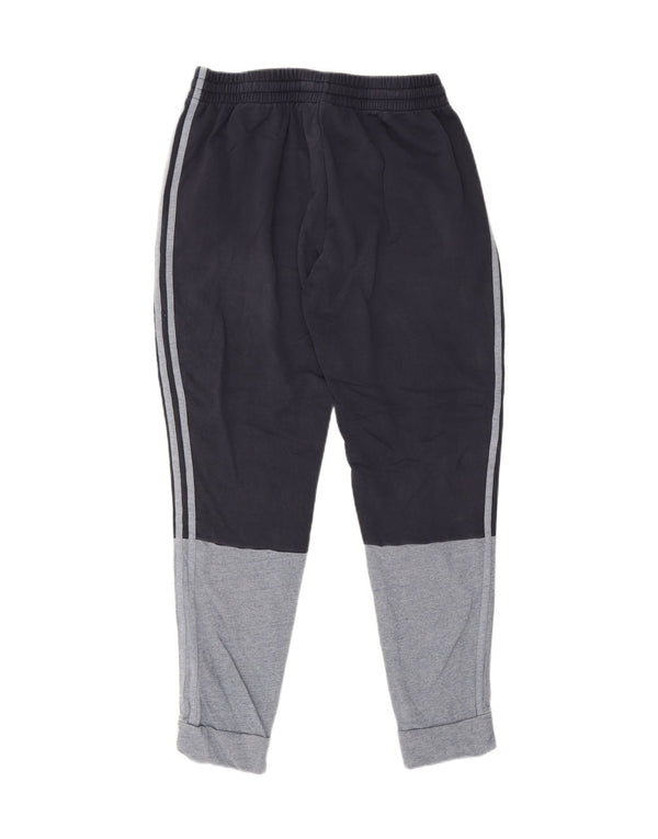 Pantaloni da tuta da uomo Adidas Joggers grandi in cotone color block blu navy