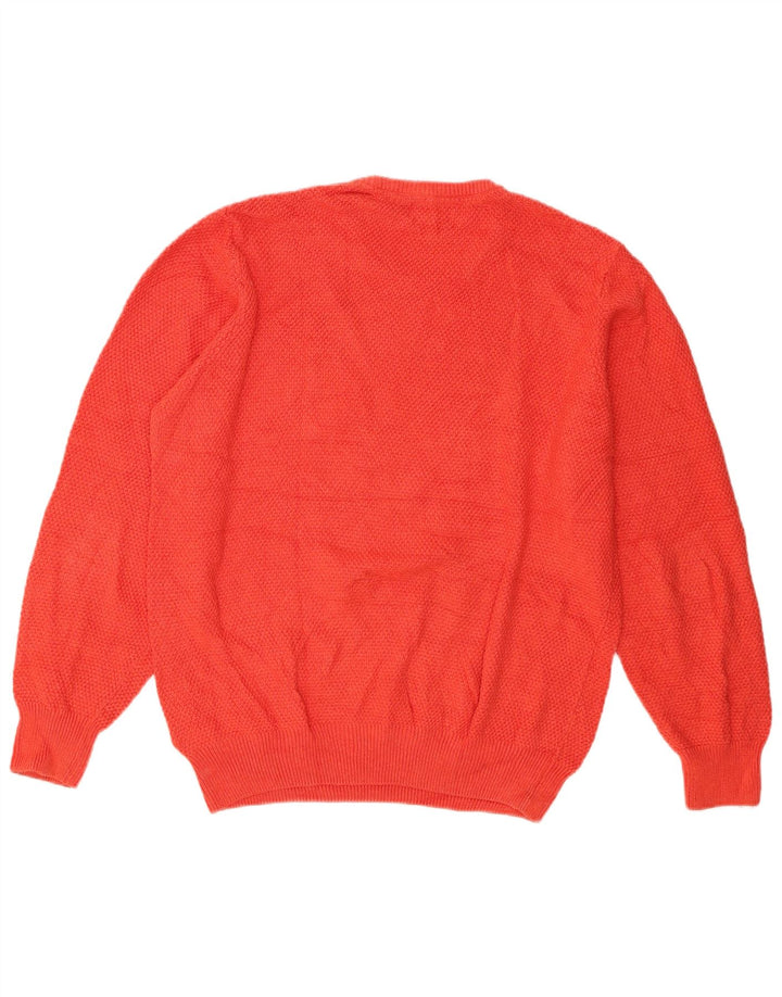 Marks & Spencer Mens Tailored Fit Crew Neck Jumper Sweater Medium Red