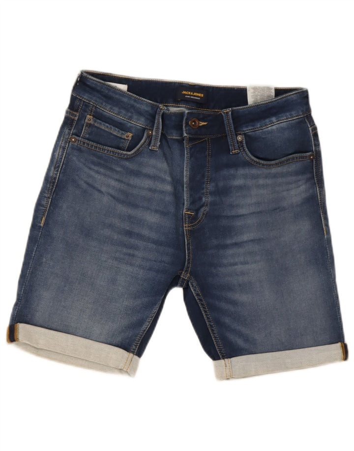 Jack & Jones Mens Denim Shorts Small W29  Blue Cotton