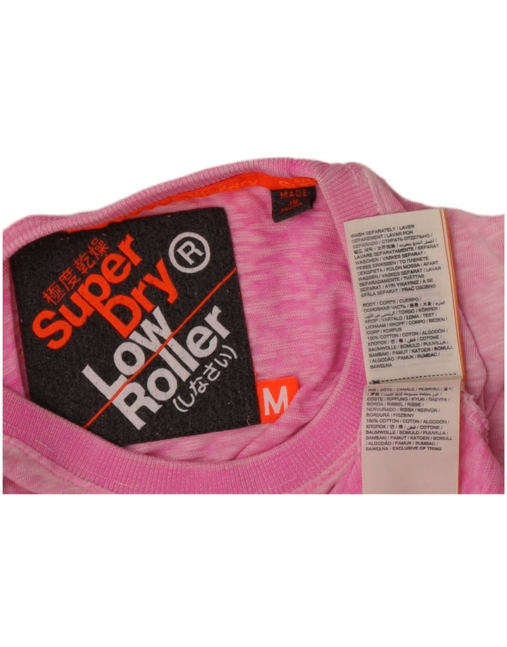 Superdry T-shirt top mellem lyserød bomuld til mænd
