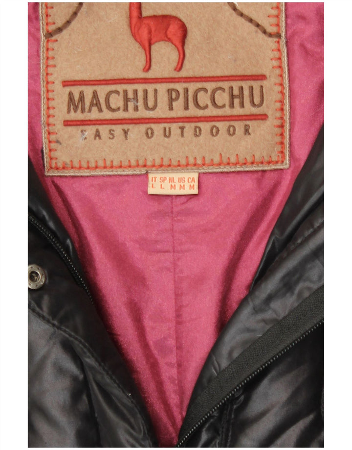 Machu Picchu Manteau rembourré pour femme UK 12 Medium Noir Polyester