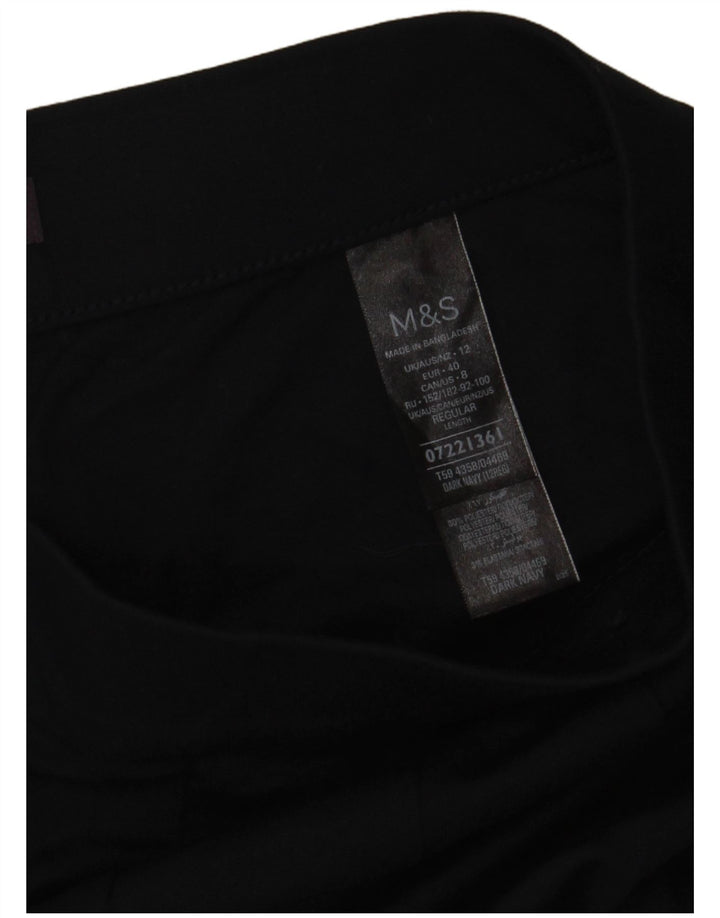 Marks & Spencer Træningsdragtsbukser til kvinder UK 12 Medium Navy Blue Viscose