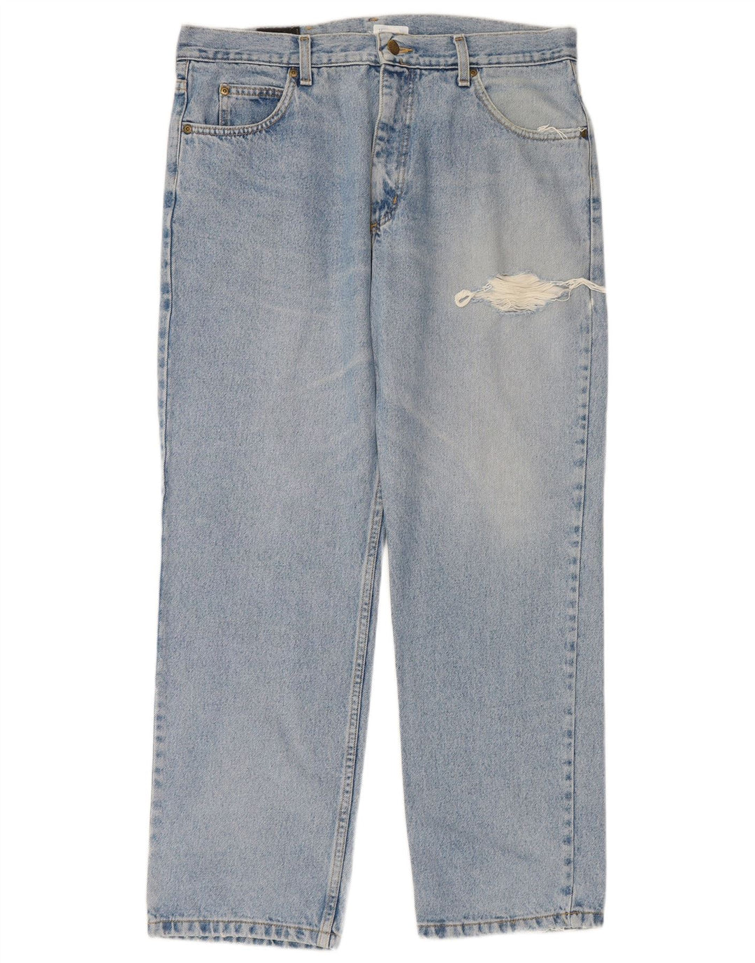 LEE Mens Straight Jeans W36 L30 Blue Cotton
