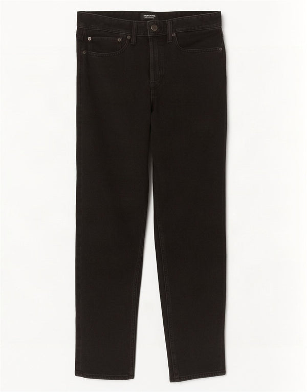 Jack & Jones Mens Straight Jeans W32 L32 Black Cotton