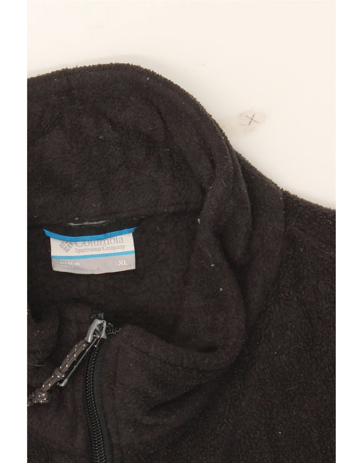 COLUMBIA Womens Fleece Jacket UK 18 XL Black Polyester Vintage Columbia and Second-Hand Columbia from Messina Hembry 