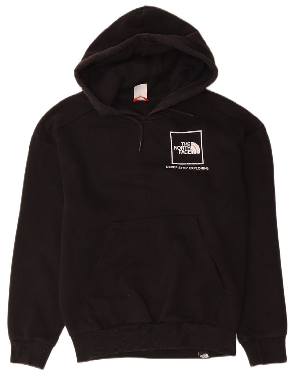 Felpa con cappuccio grafica da donna The North Face UK 10 piccola in cotone nero