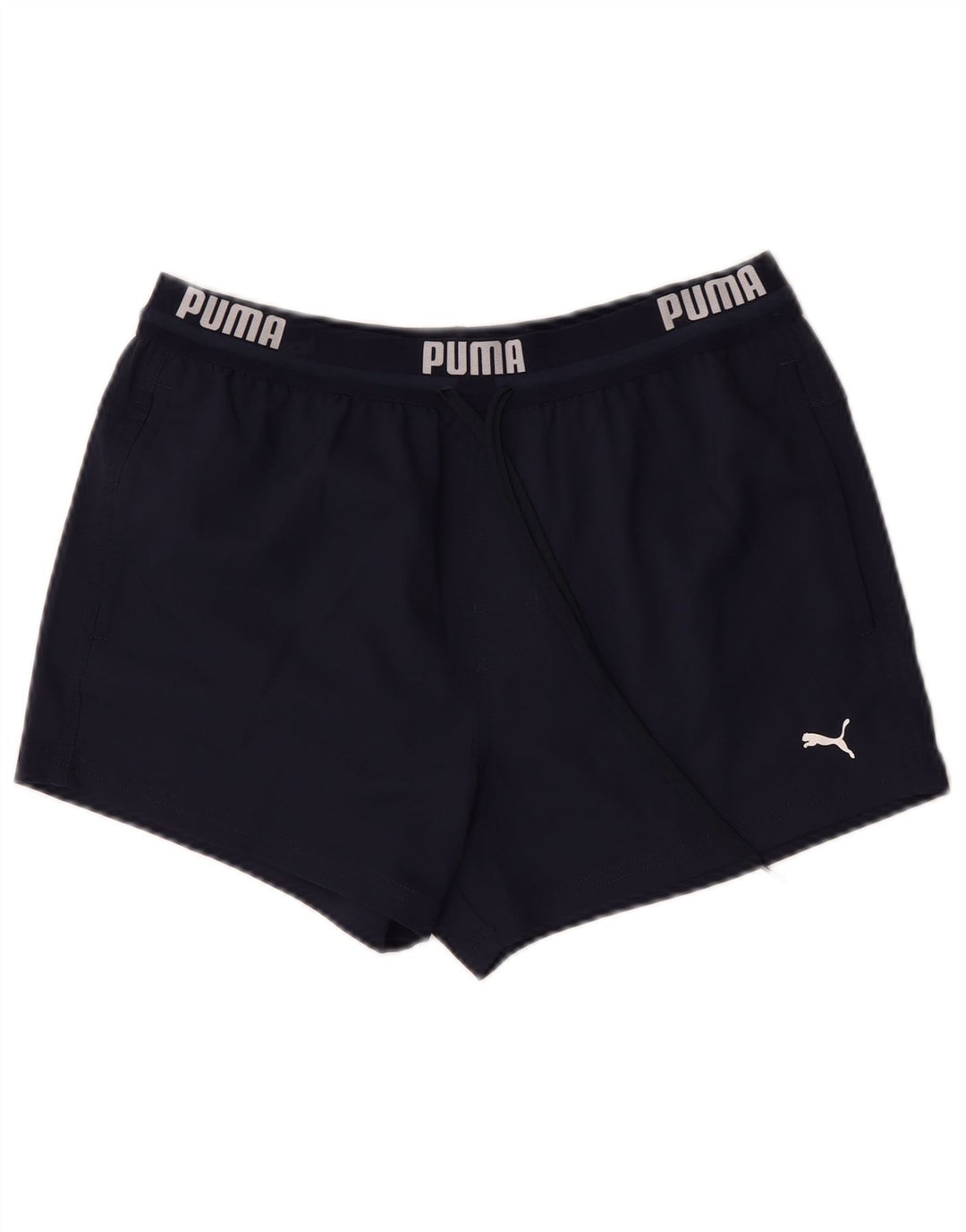 Puma Mens Graphic Sport Shorts Medium Navy Blue Polyester