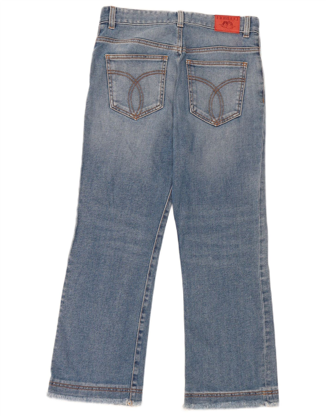 Jeans bootcut corti da donna Fiorucci W27 L24 cotone blu