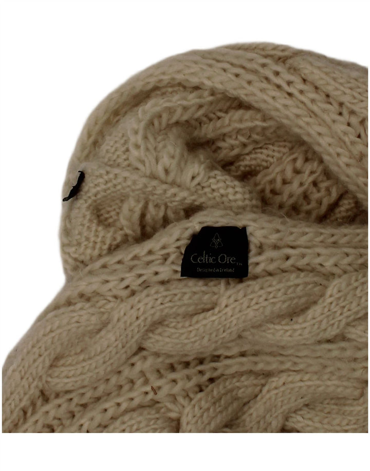 Sciarpa Snood in maglia da donna Celtic Ore Taglia unica Poliestere bianco sporco invernale