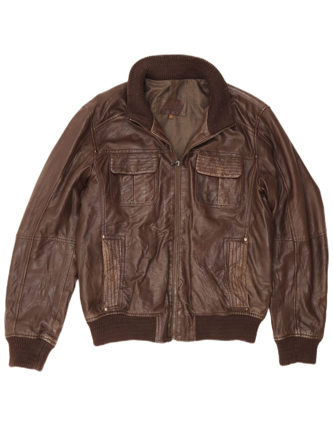 Giacca In Pelle Uomo Conbipel IT 50 Large Marrone