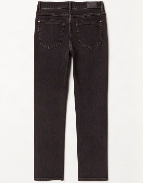 Marks & Spencer Damen Straight Jeans UK 12 Medium W28 L27 Schwarz Baumwolle