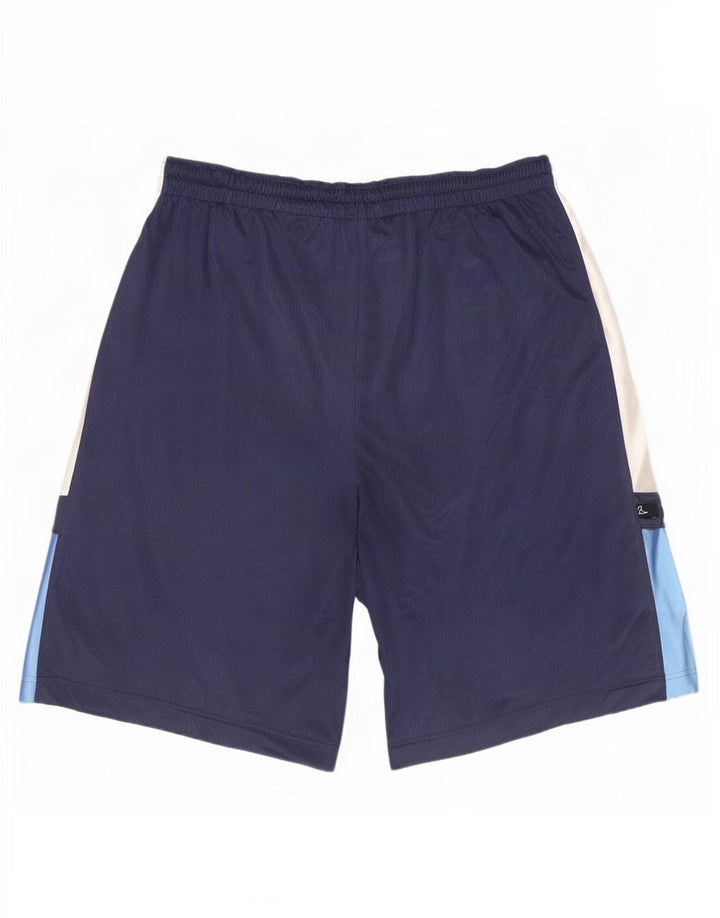 Jordan Short de sport pour homme 2XL Bleu marine Colorblock Polyester