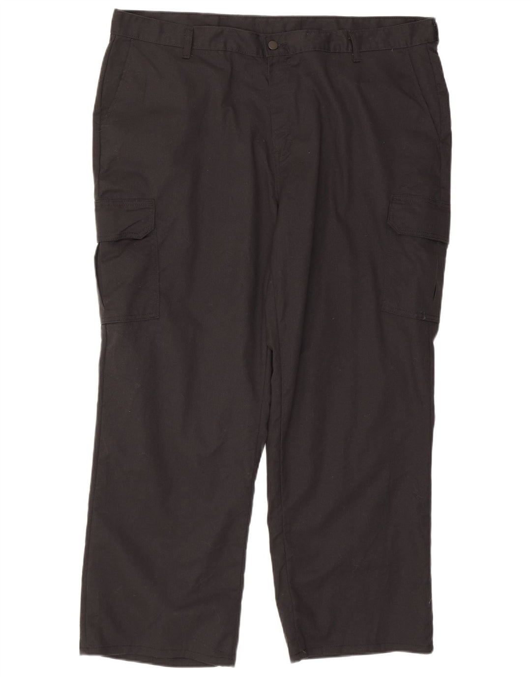 DICKIES Mens Straight Cargo Trousers W42 L30 Black Polyester