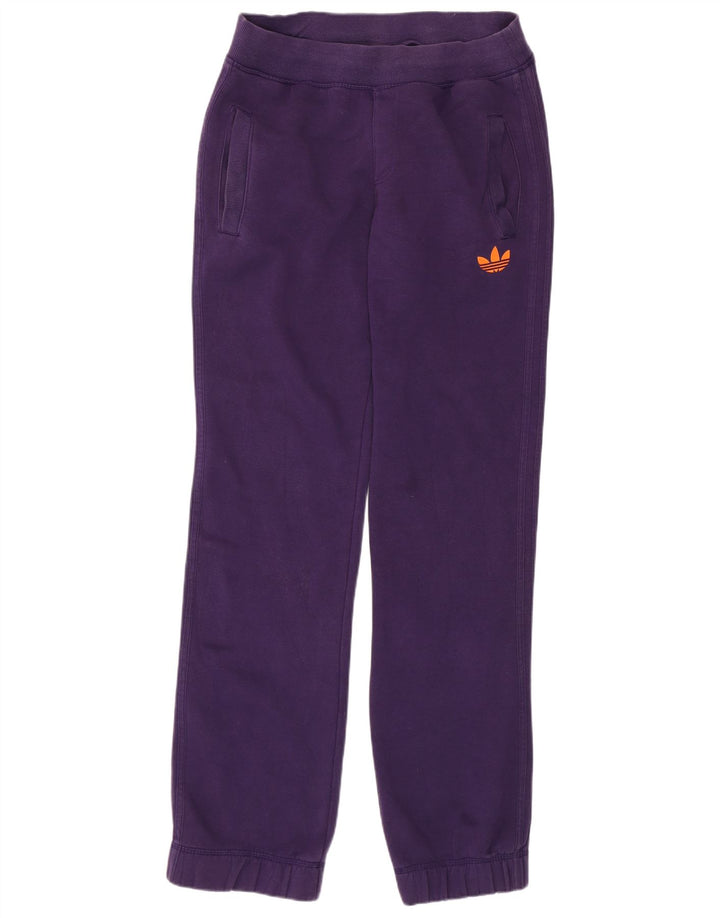 Adidas Mens Tracksuit Trousers Joggers Medium  Purple Cotton