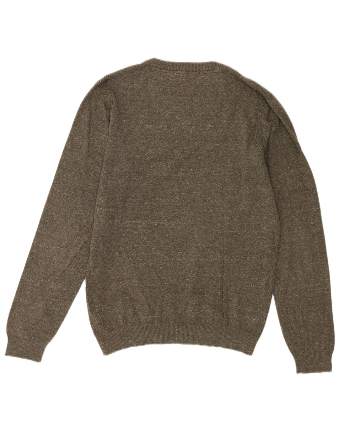 Diesel Mens Crew Neck Jumper Sweater Medium Khaki Flecked