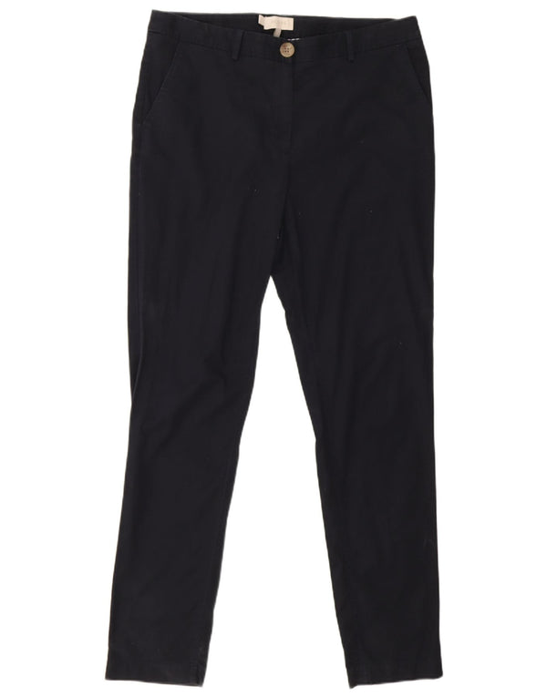 Hobbs Pantalones chinos ajustados para mujer UK 12 Medium W34 L31 Azul marino Algodón