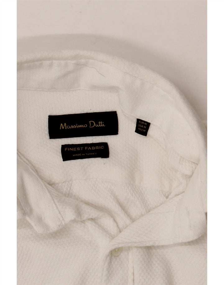 MASSIMO DUTTI Mens Shirt Medium White