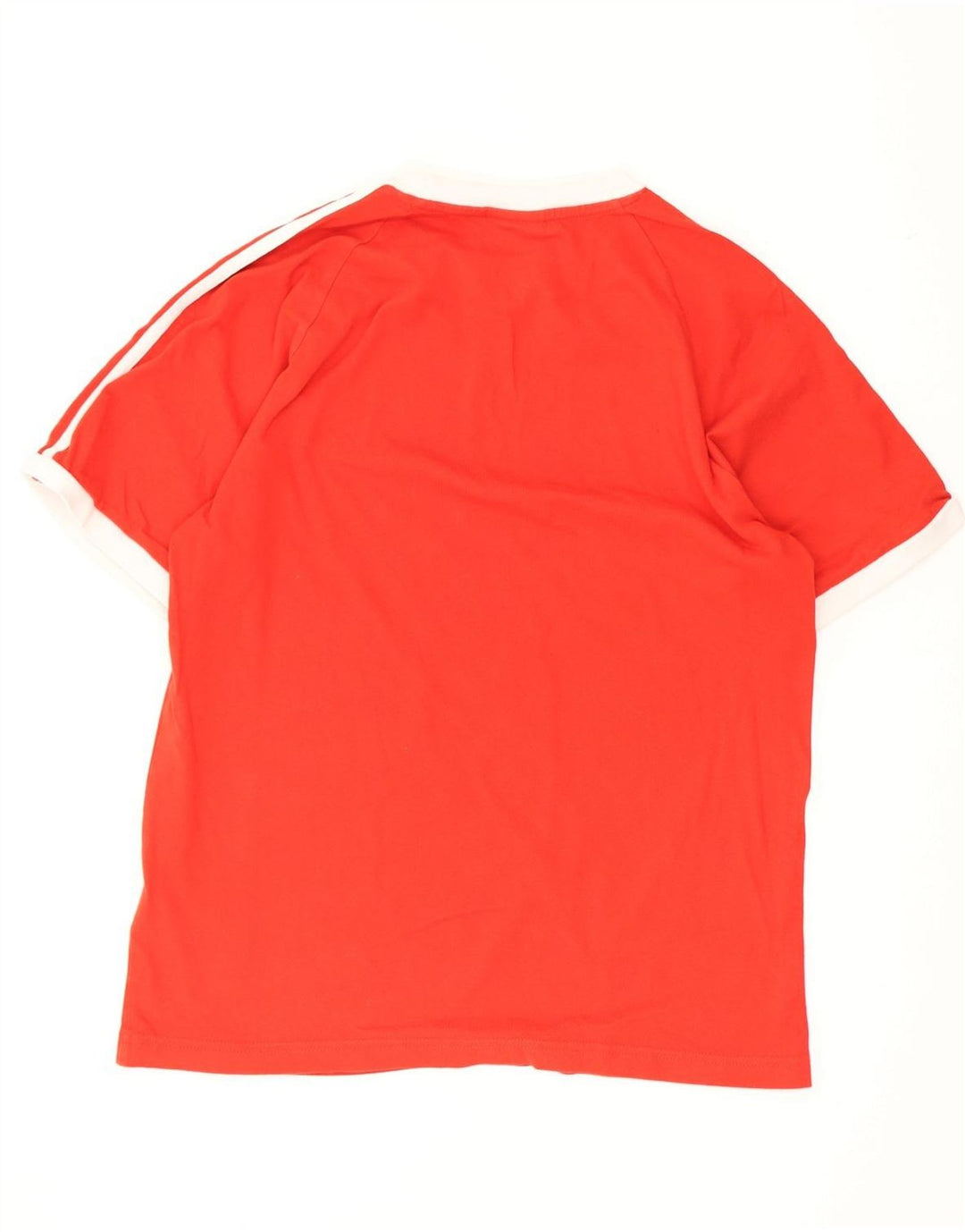 Adidas Mens T-Shirt Top Small Red Cotton