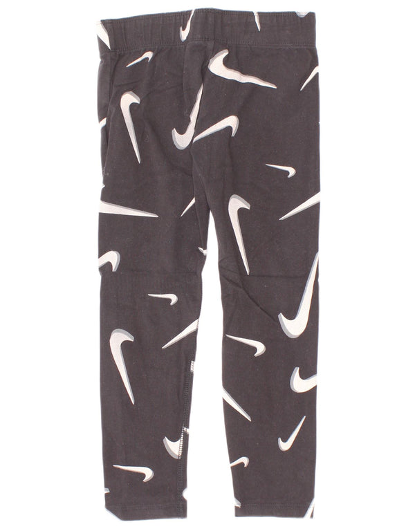 Leggings grafici aderenti per ragazze Puma 6-7 anni XS cotone nero