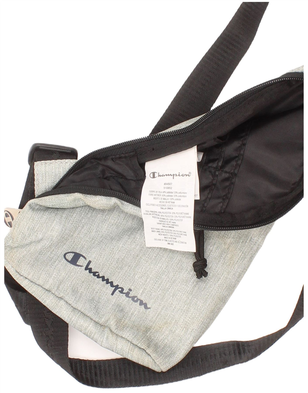 Champion Mens Crossbody Bag One Size Grey Polyester