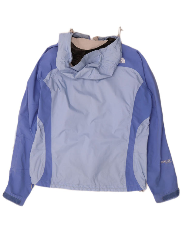 The North Face Regnjakke med hætte til kvinder UK 14 Medium Blue Colourblock