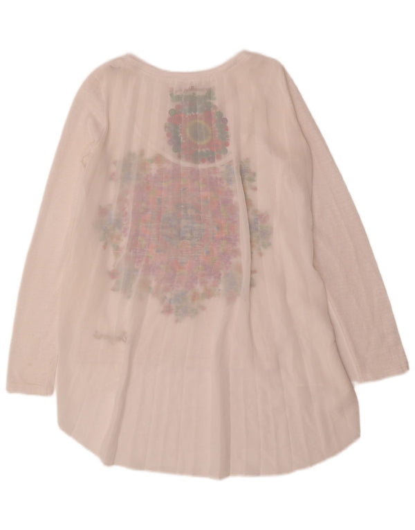 Desigual Γυναικείο Graphic Tunic Top UK 10 Small White Floral