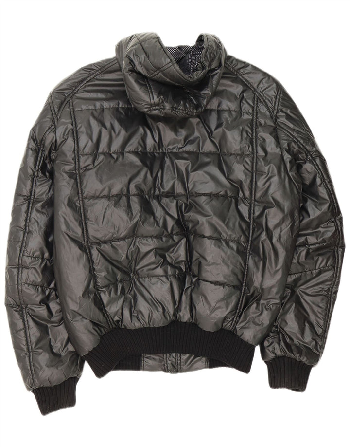 Refrigiwear Mens Sixty Hooded Padded Jacket UK 42 XL Grey Polyester