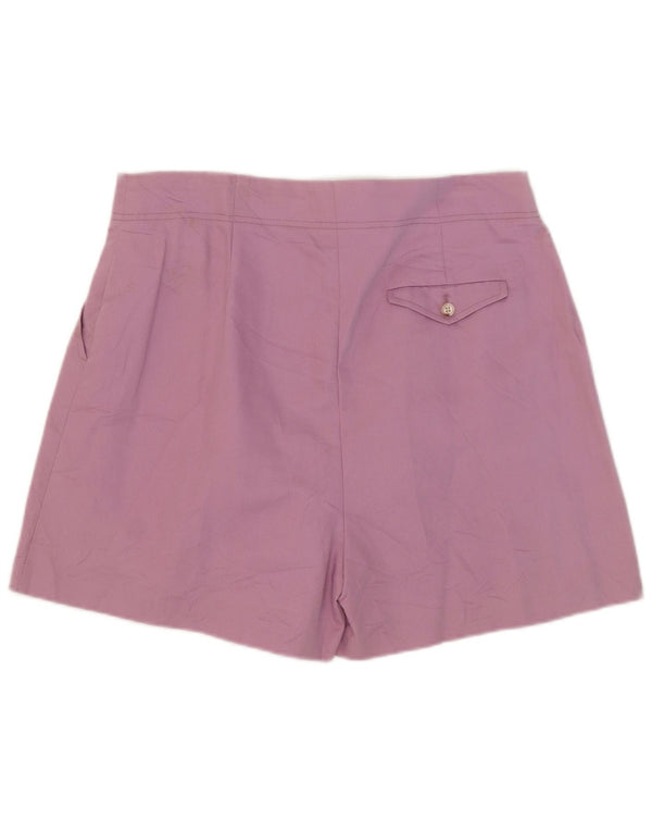 Marks & Spencer Short chino taille haute pour femme UK 16 Large W38 Lilas