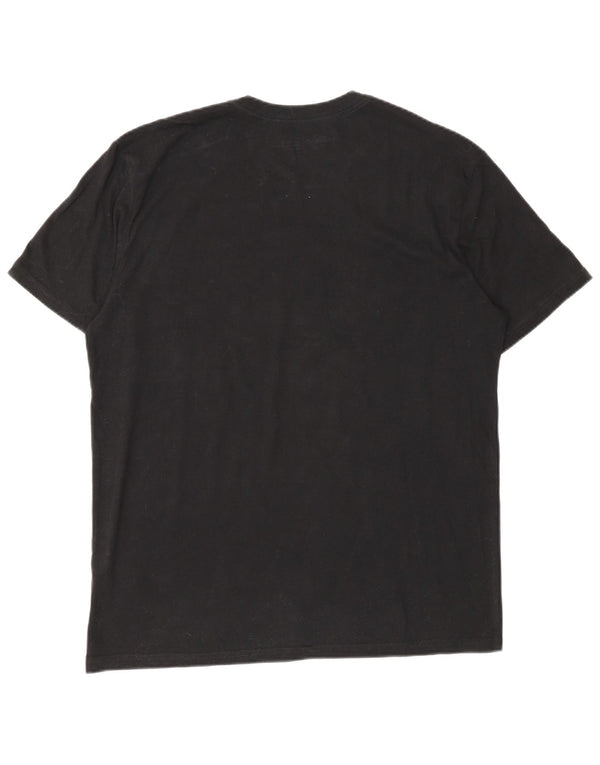 Hard Rock Cafe Mens Munich Graphic T-Shirt Top Large Black Cotton