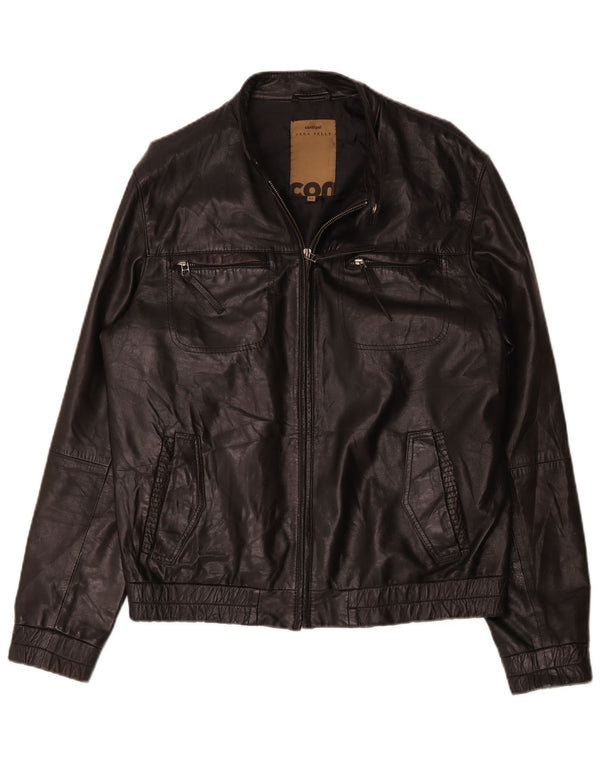 Giacca In Pelle Uomo Conbipel IT 52 Large Nera