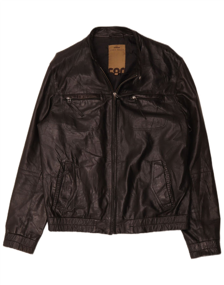 Giacca In Pelle Uomo Conbipel IT 52 Large Nera